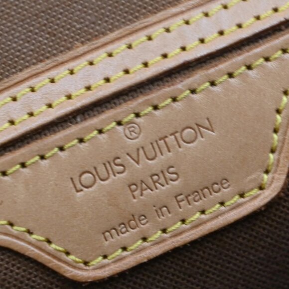 LOUIS VUITTON Logo Arlequin Backpack Bag Damier Ebene Brown main image 4